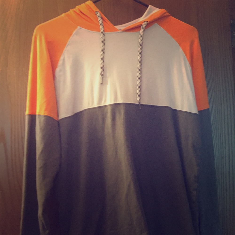 Long sleeved hooded shirt